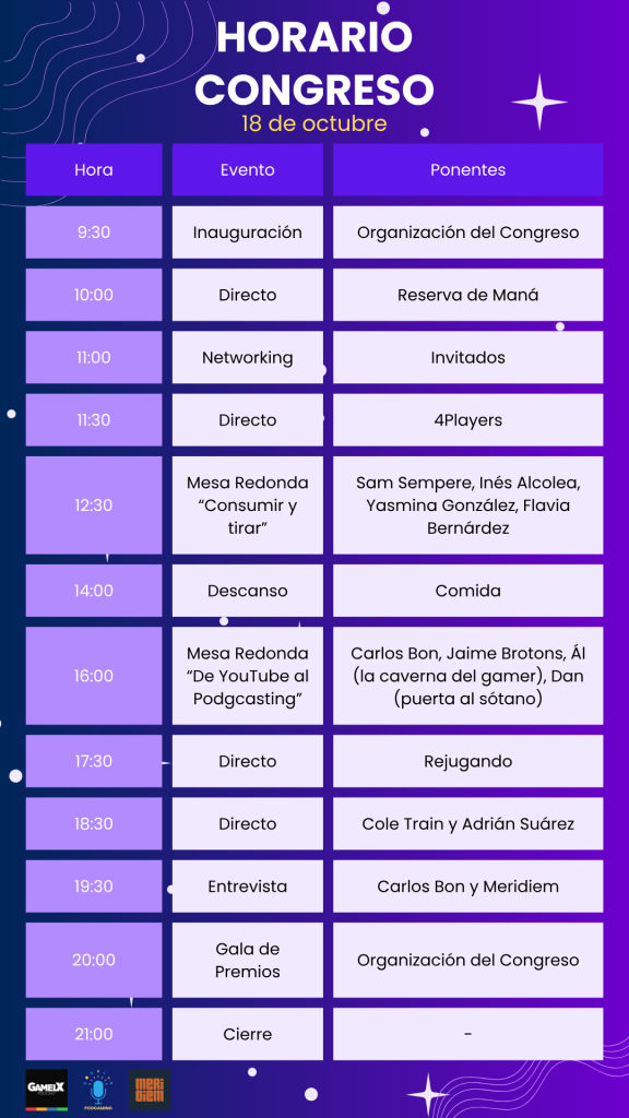 horarios del III Congreso